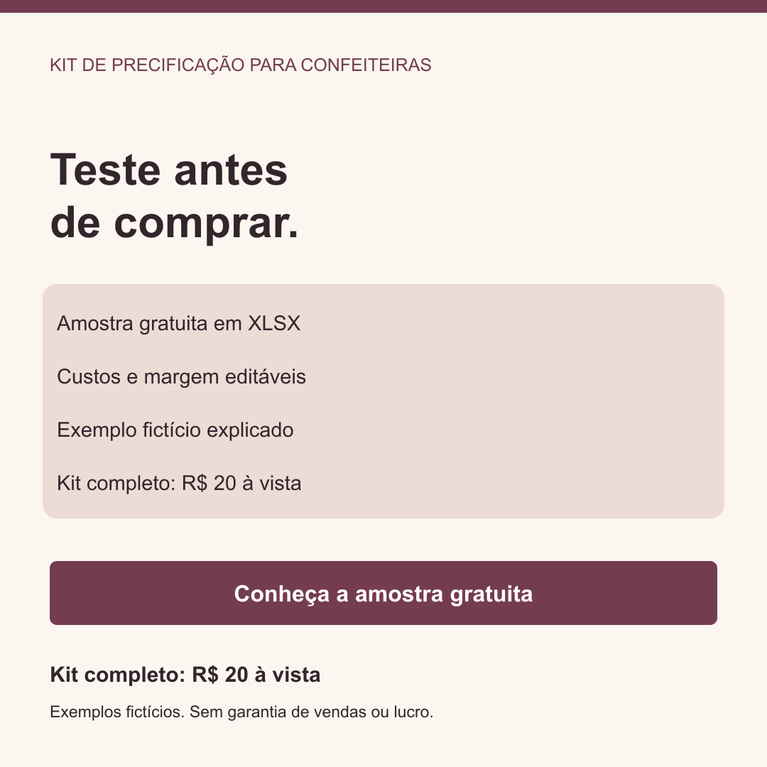 Comece pela amostra gratuita